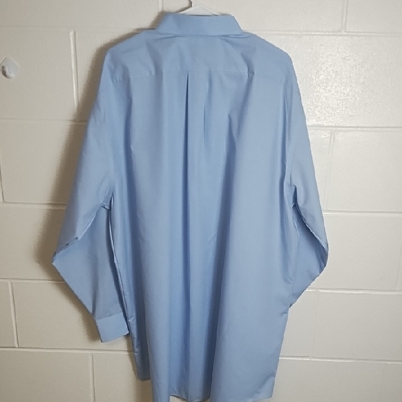 Stafford Light Blue Performance The Super Shirt Men's Dress Shirt - Picture 12 of 13